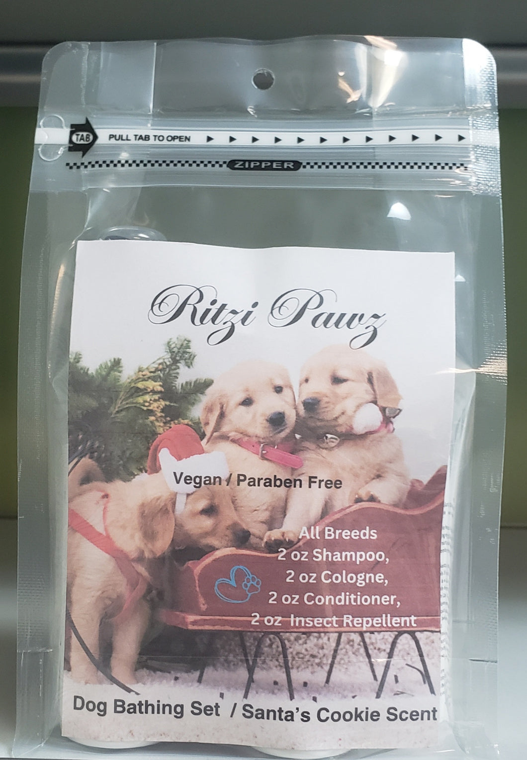 Santa’s Cookie Scent Dog Bathing Set